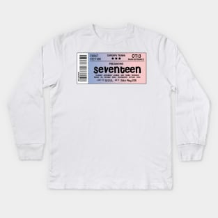 SEVENTEEN Concert Ticket Kids Long Sleeve T-Shirt